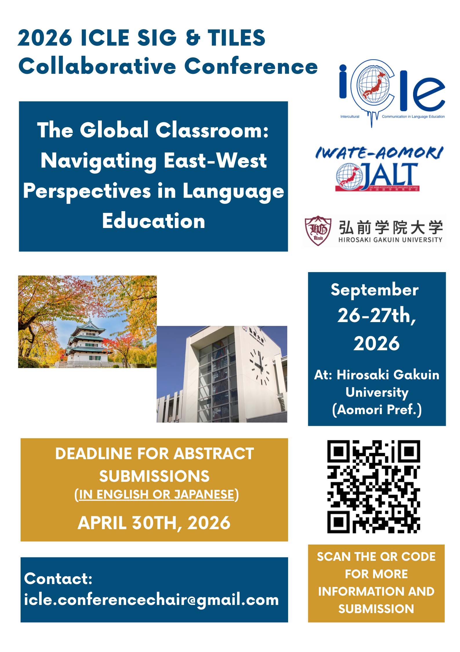 2026 ICLE SIG & TILES Collaborative Conference Poster